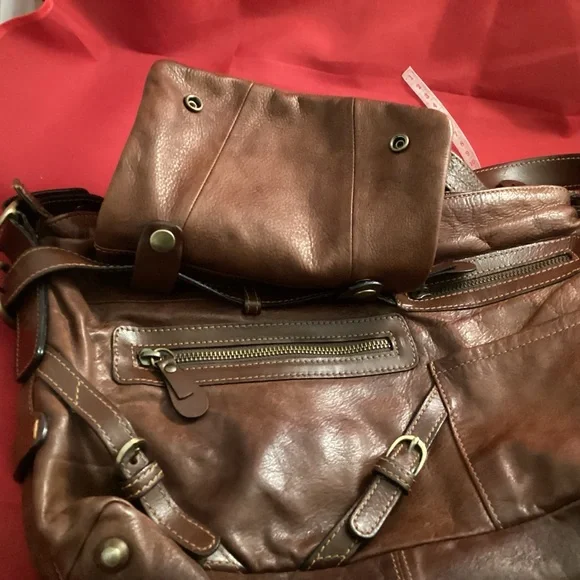 The Trend Designed in Italy Brown leather purse - Picture 11 of 14